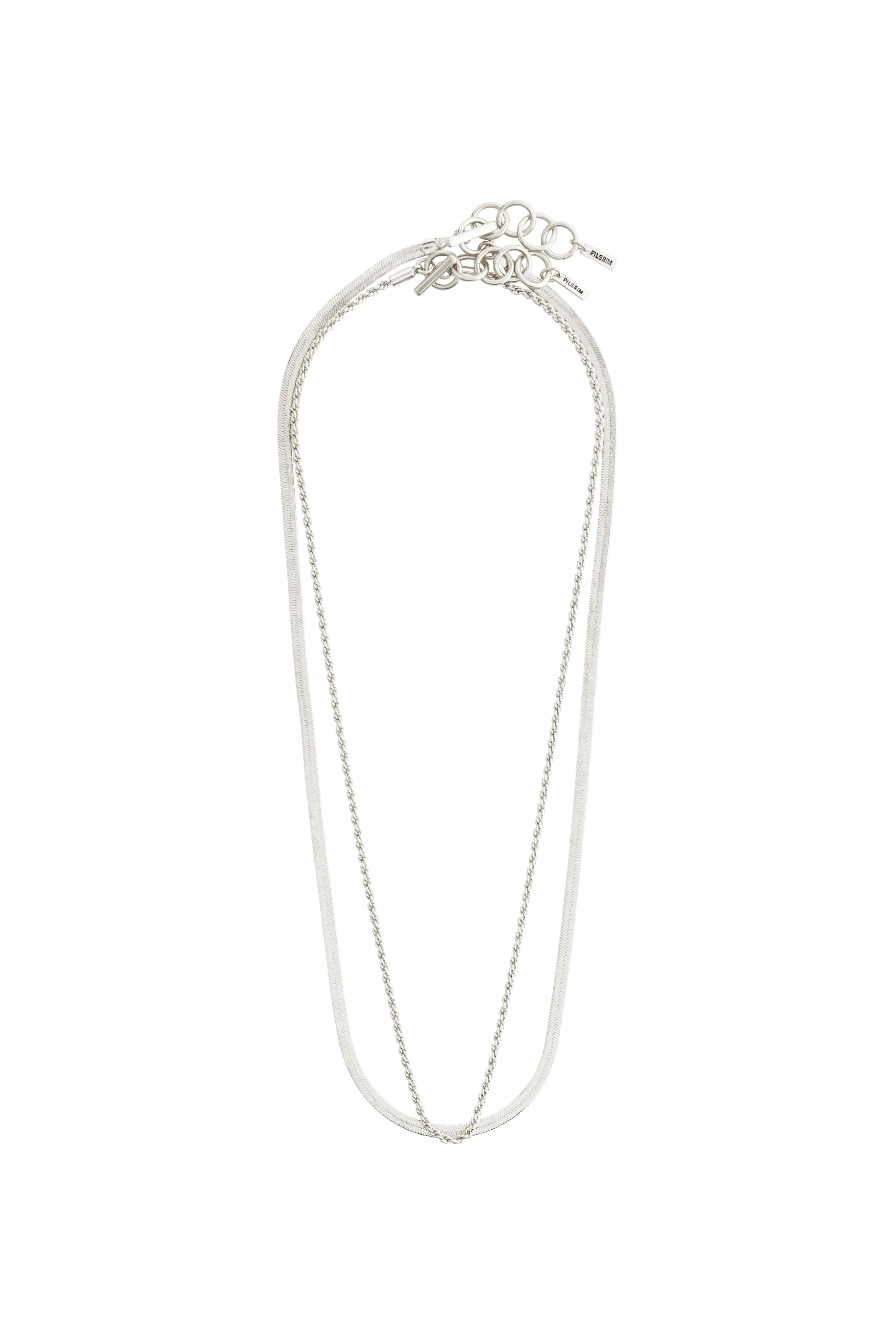 2 In 1 Silver Necklace