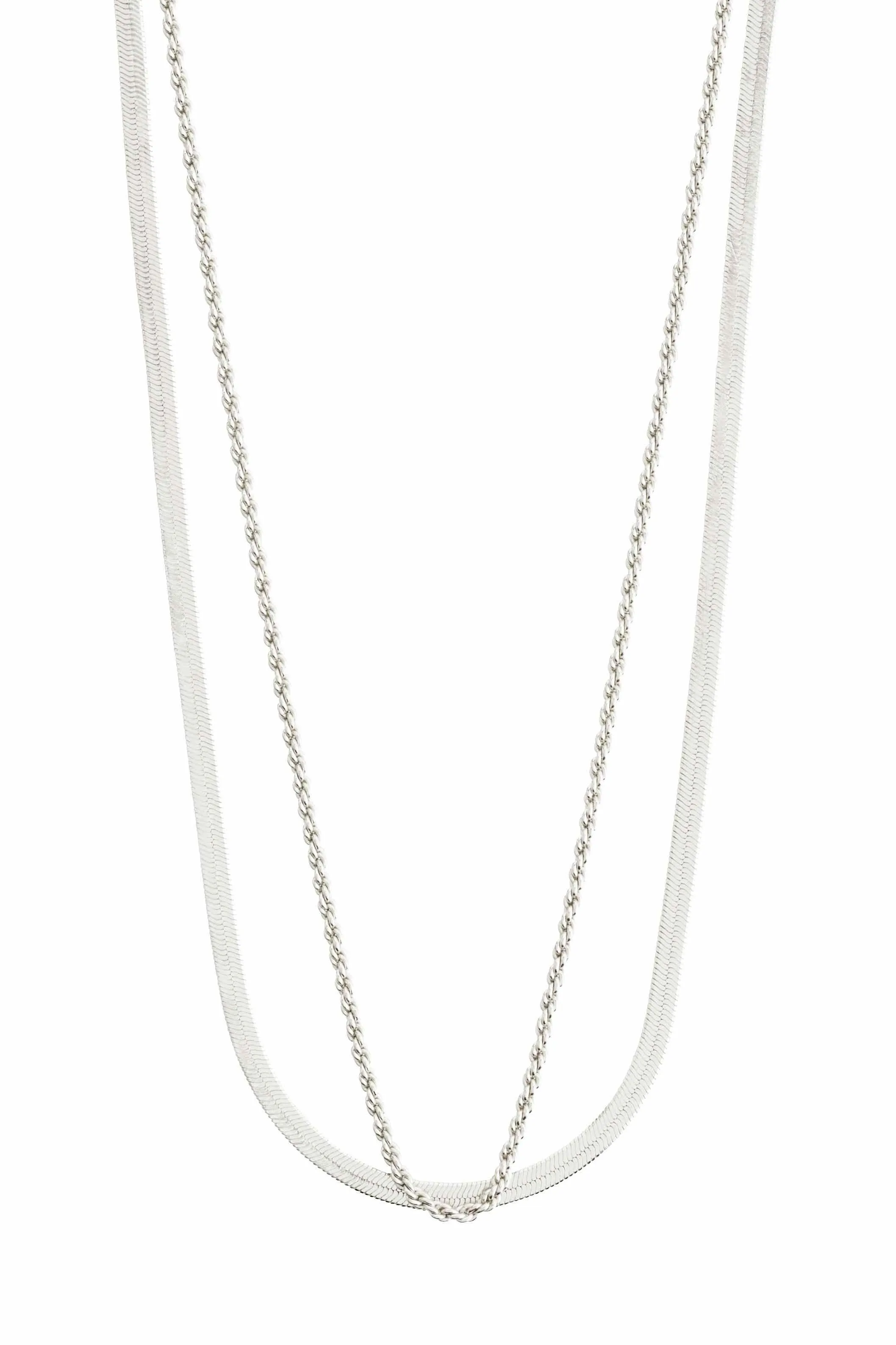 2 In 1 Silver Necklace