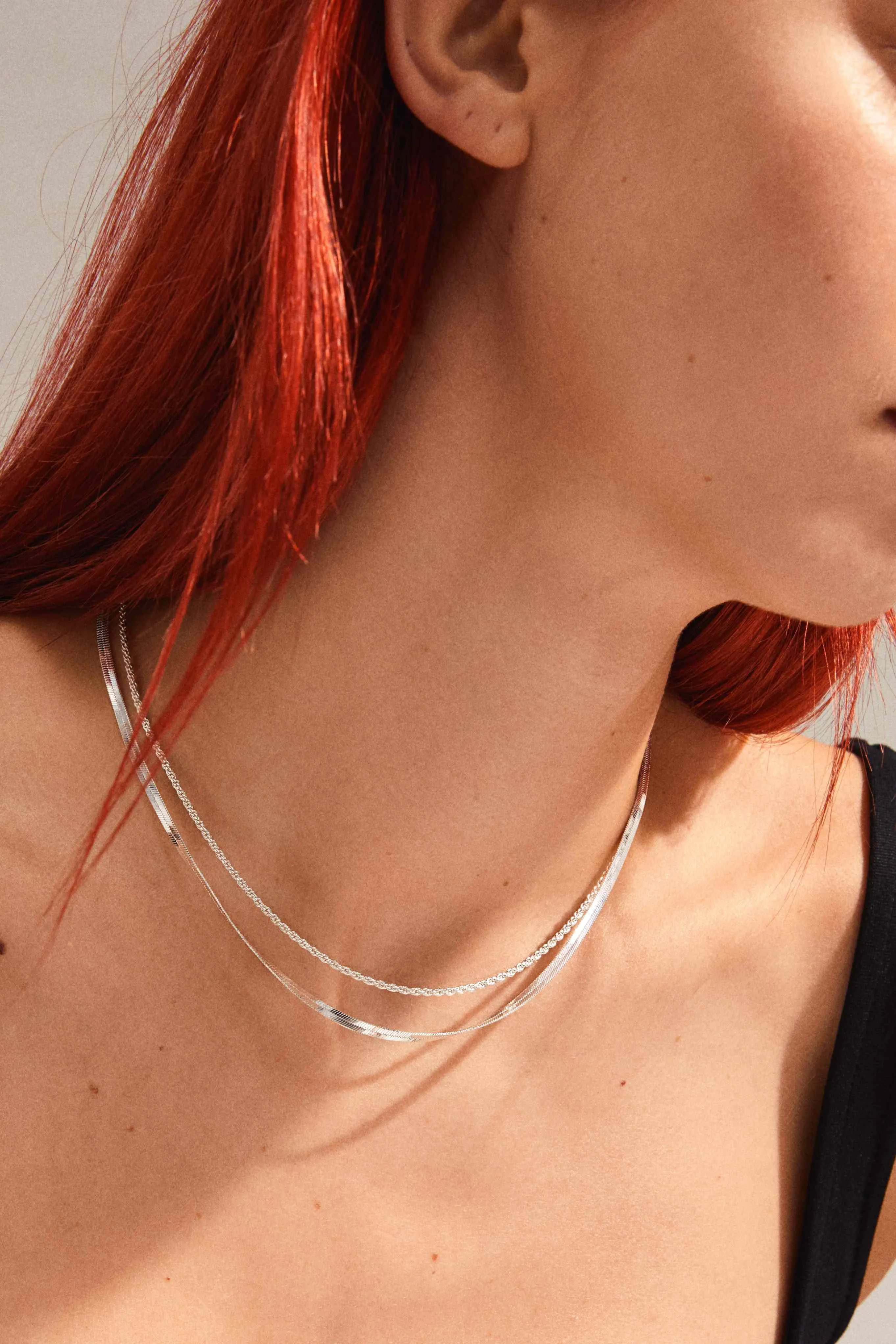 2 In 1 Silver Necklace
