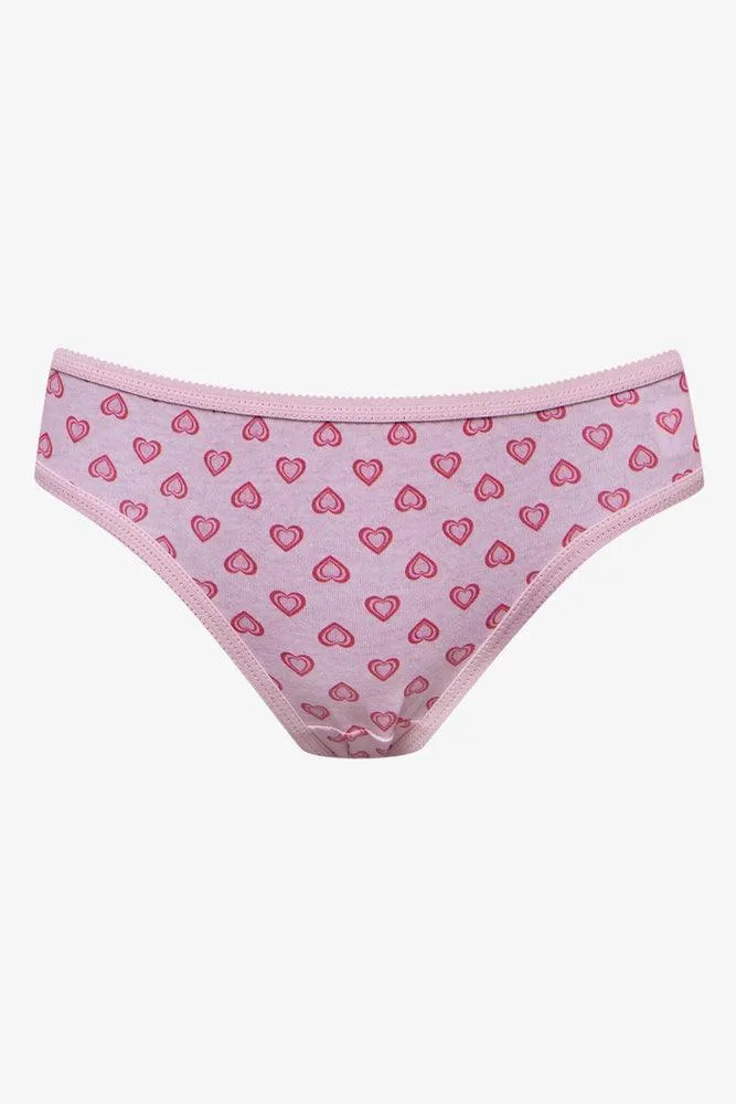 5 Pack Heart Bikini Panties Multi