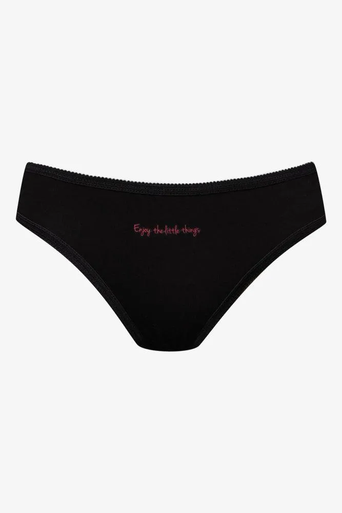 5 Pack Heart Bikini Panties Multi