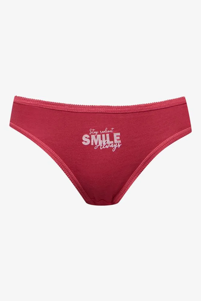 5 Pack Heart Bikini Panties Multi