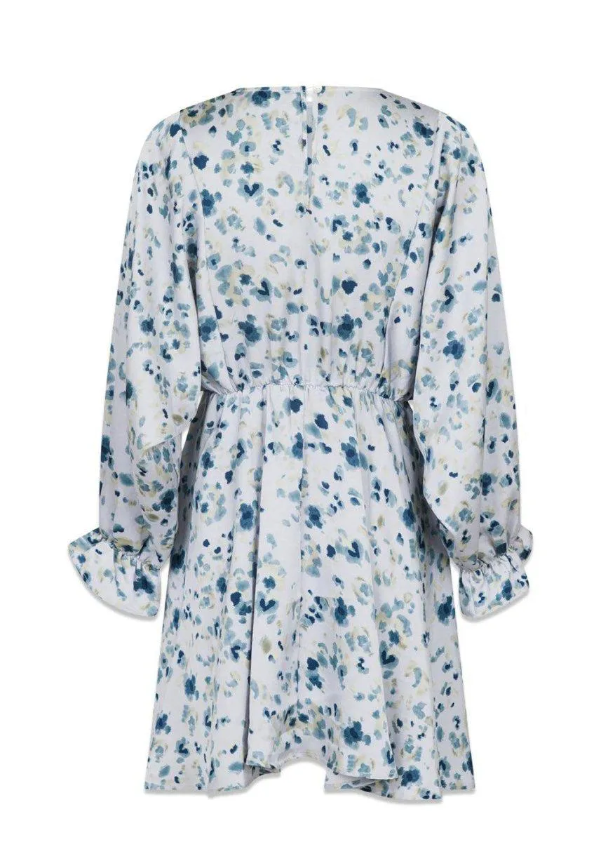 Aisha Dot Dress - Dusty Grey