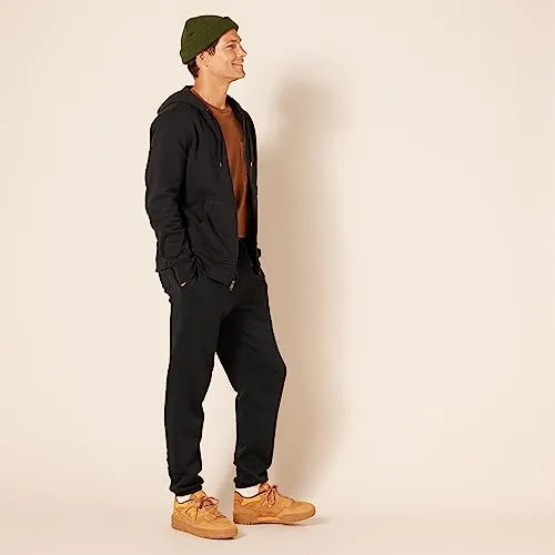 Amazon Essentials Men's Full-Zip Fleece Hoodie (Available in Big & Tall), Olive Heather, Small
