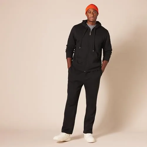 Amazon Essentials Men's Full-Zip Fleece Hoodie (Available in Big & Tall), Olive Heather, Small
