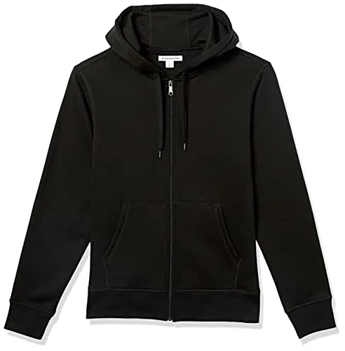 Amazon Essentials Men's Full-Zip Fleece Hoodie (Available in Big & Tall), Olive Heather, Small