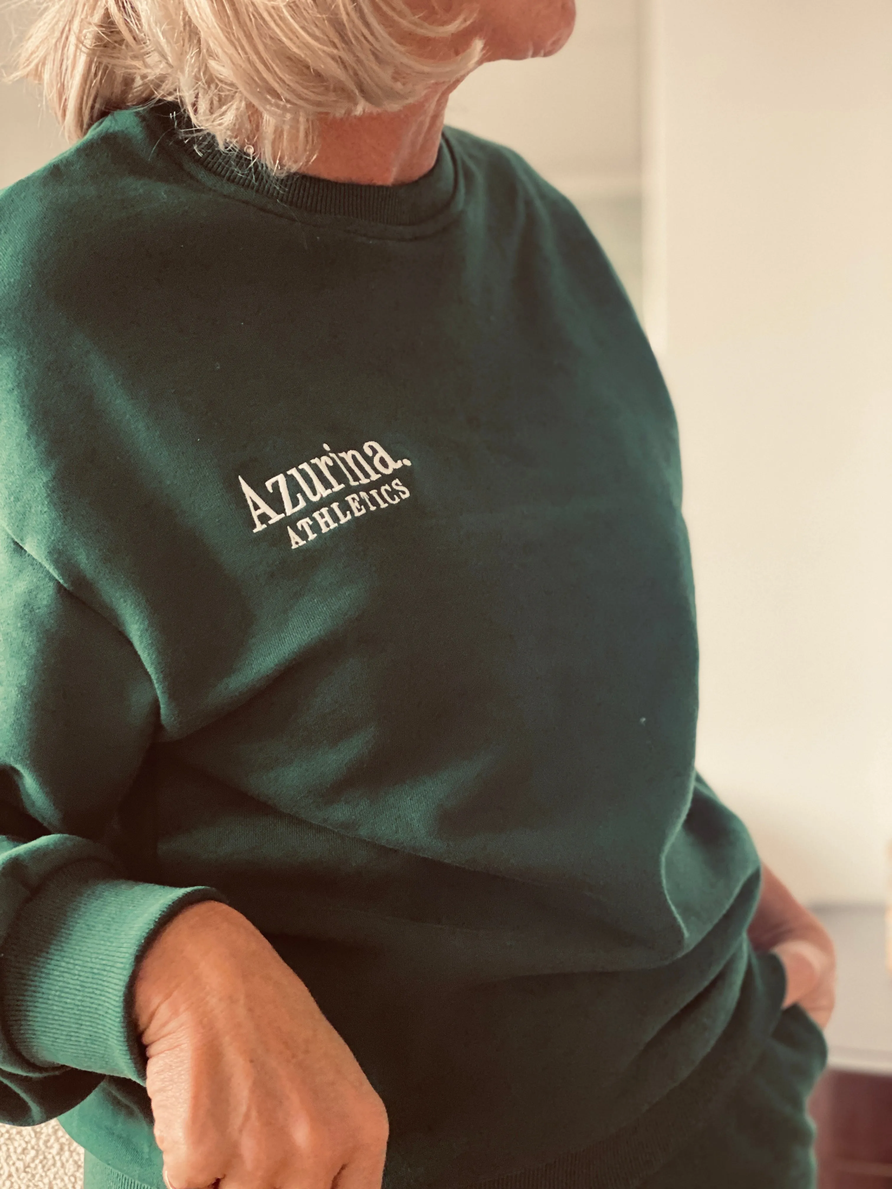 Azurina Athletics Sweatshirt in Forest