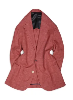 Barba Napoli - Dark Red Loro Piana Virgin Wool/Silk/Linen Sports Jacket 50