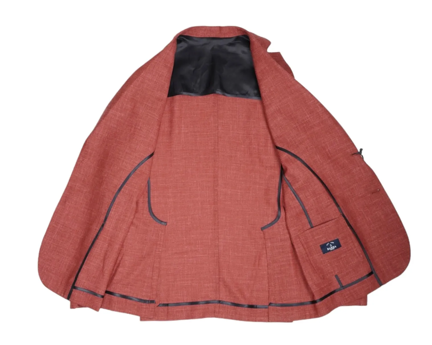 Barba Napoli - Dark Red Loro Piana Virgin Wool/Silk/Linen Sports Jacket 50