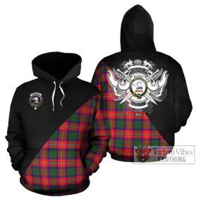 Belshes Tartan Hoodie with Family Crest and Military Logo Style