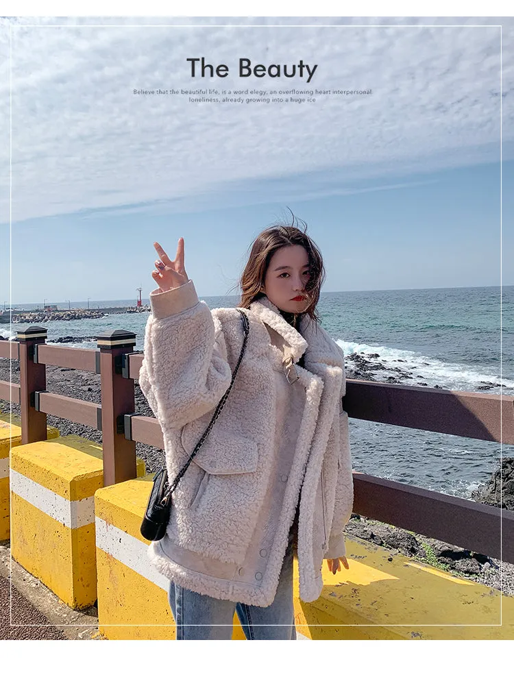 Boho Winter Coat, Fur Coat, Faux Fox Fur, for the love of White