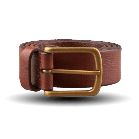 Brown Saddle Leather 30mm Belt