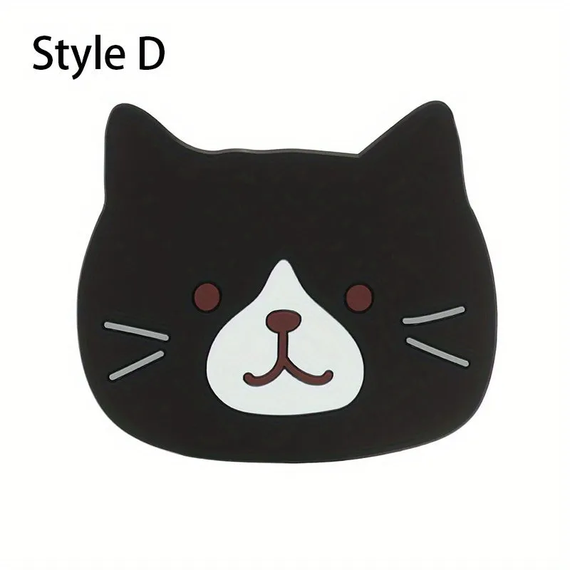Cartoon Cat Coaster NonSlip Heat Insulated Cup Mat