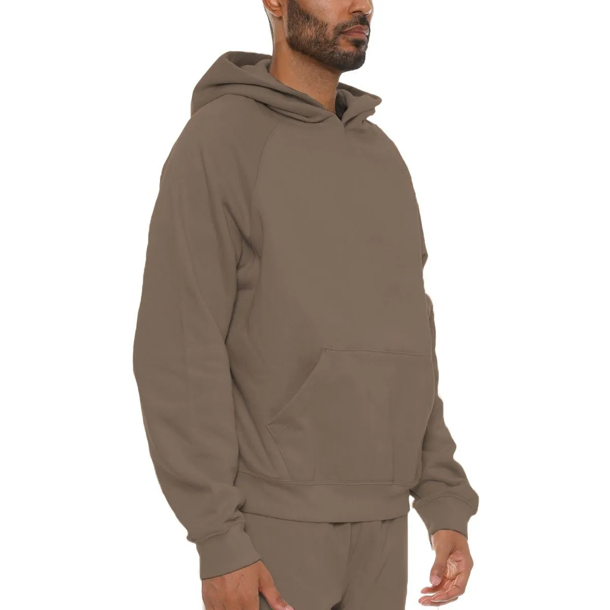 Coffee Pure Cotton Hoodie