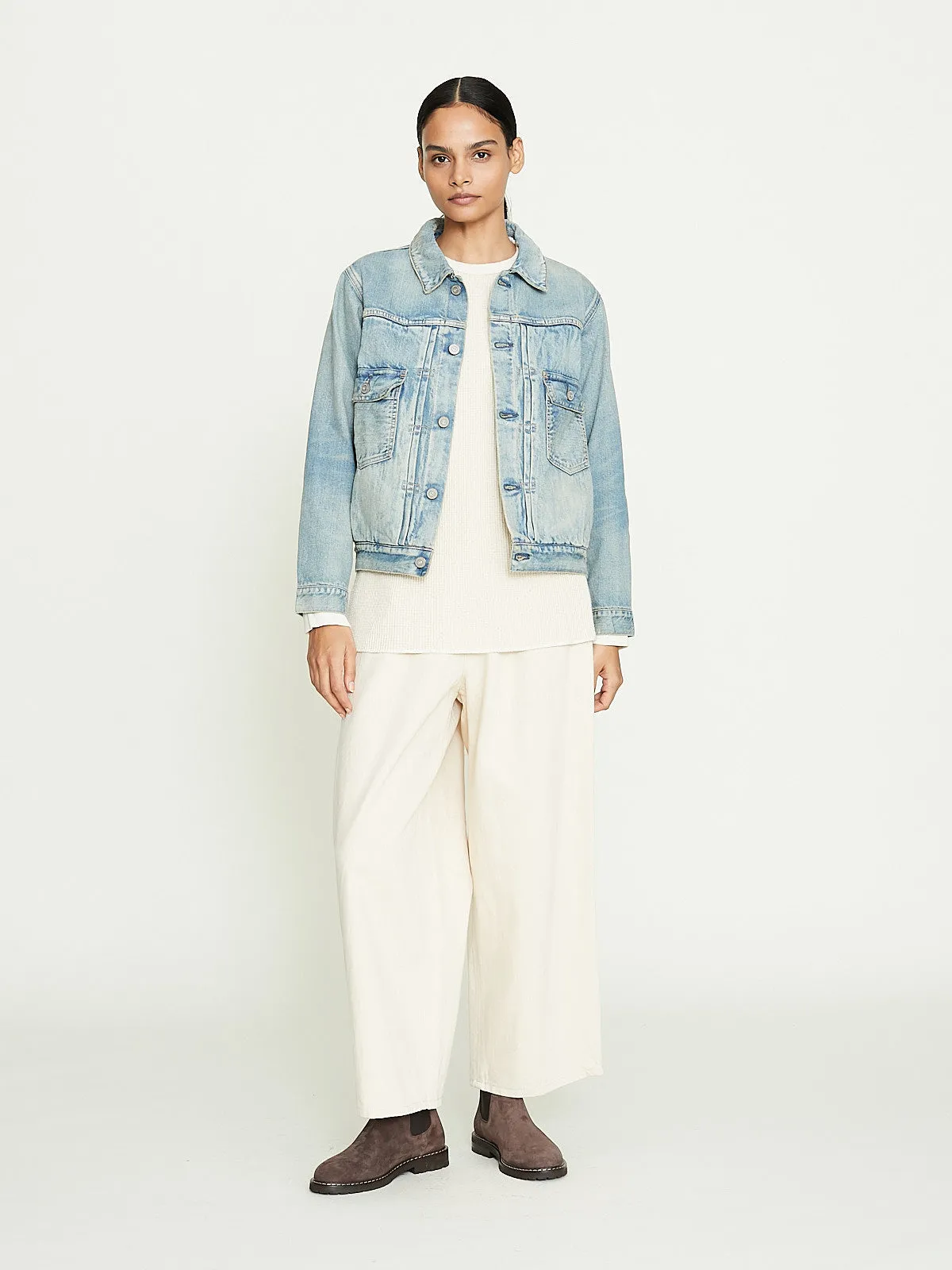 C.T.L Neo Type 2nd Denim Jacket in Bengara Indian Red