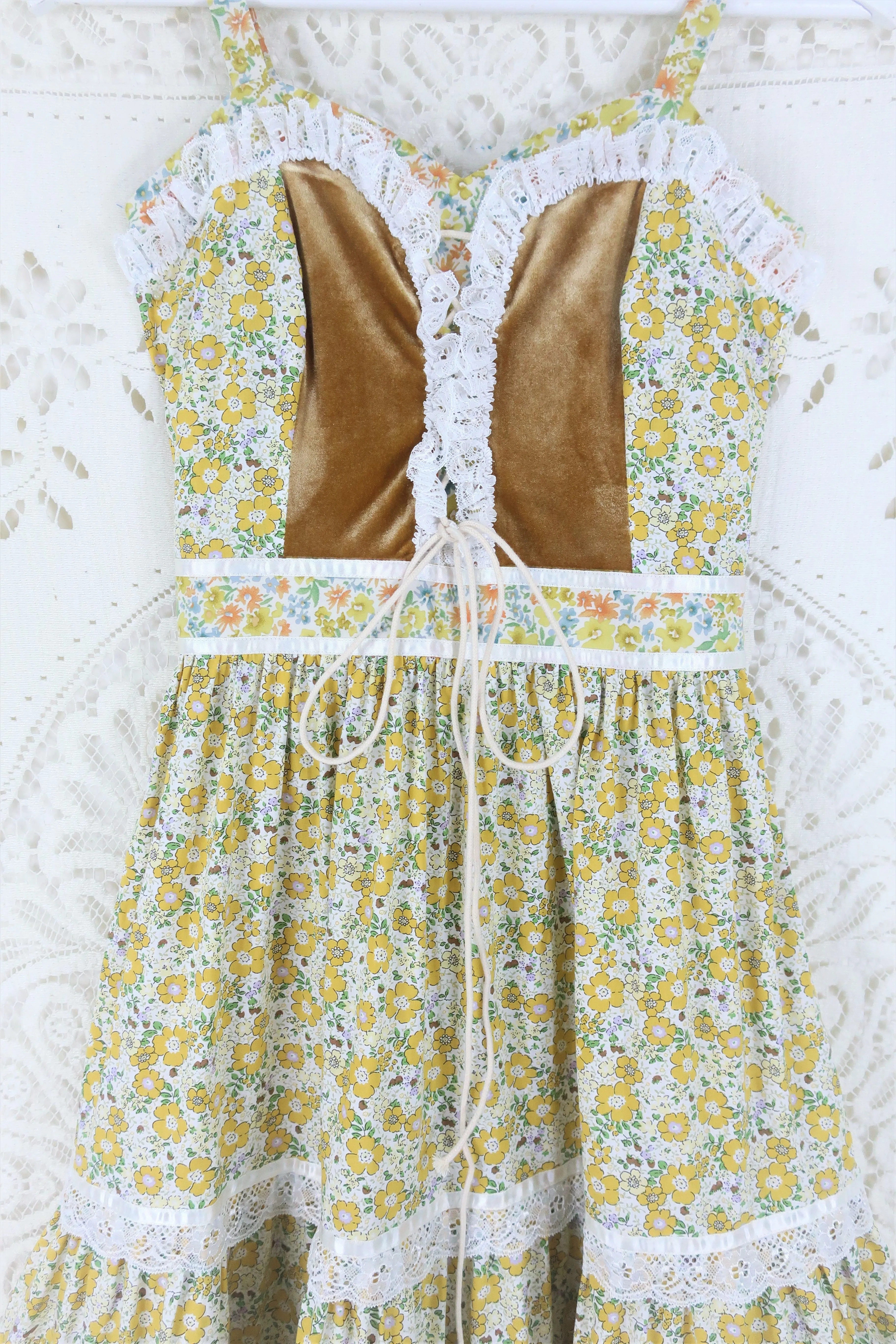 Darcy Maxi Dress in Saffron Bloom Yellow