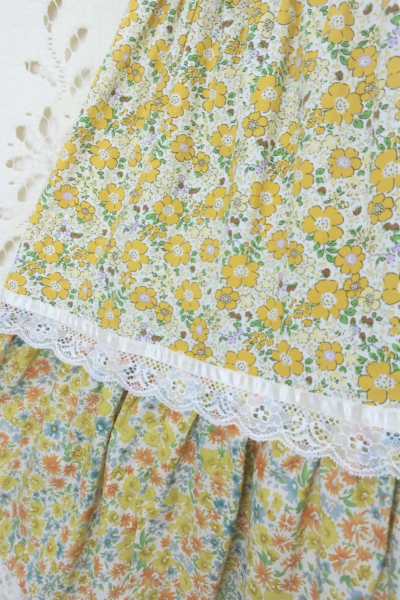 Darcy Maxi Dress in Saffron Bloom Yellow