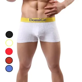 DomiGe Men's Mid-Rise Boxer Briefs Bamboo Undies for Men