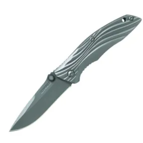 Drop Point Blade Titanium Handle