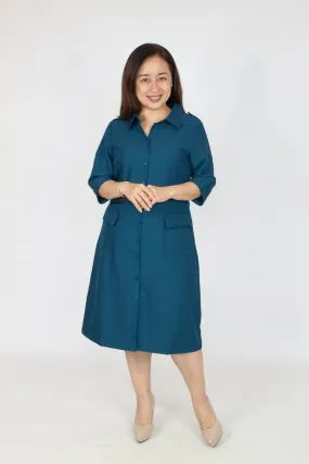 Formal Shirt Dress with Belt