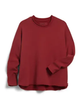 Frank & Eileen - Anna Long Sleeve Capelet in Cranberry
