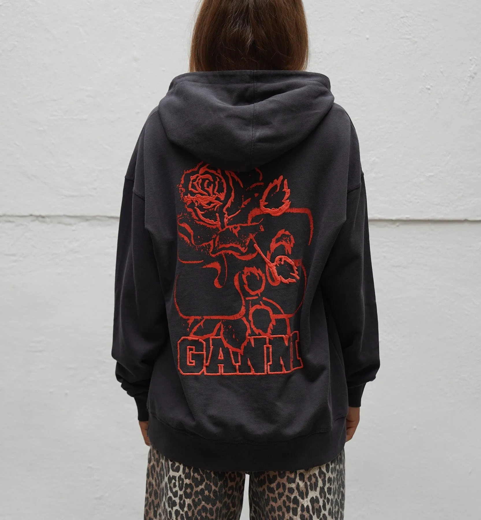 GANNI Isoli Rose Hoodie