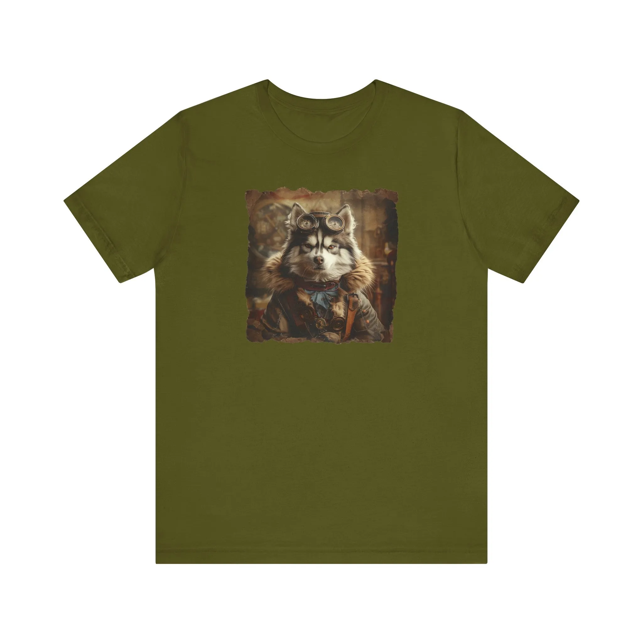 Husky Steampunk Aviator Dog Lover - Short Sleeve T-Shirt XS-5XL