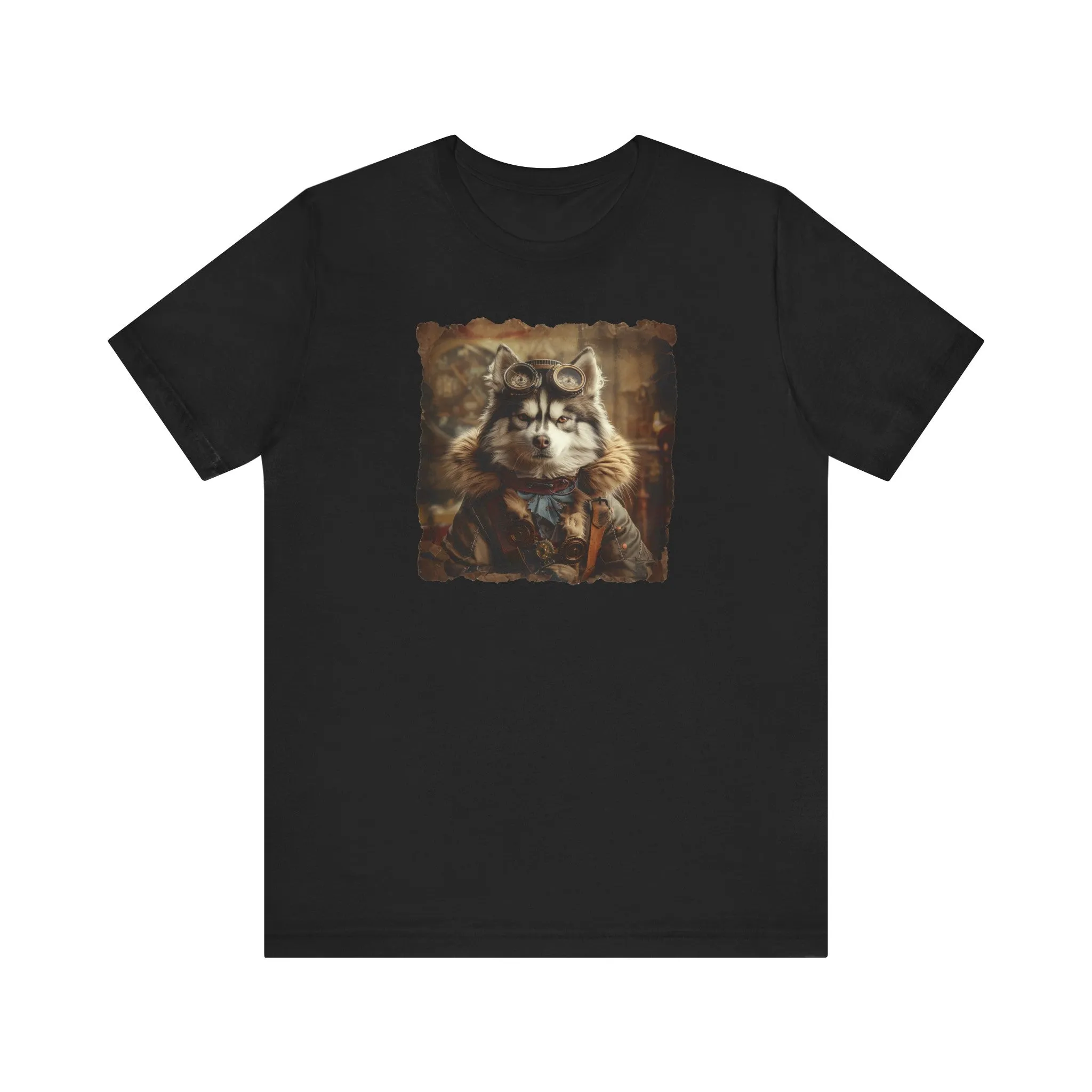 Husky Steampunk Aviator Dog Lover - Short Sleeve T-Shirt XS-5XL