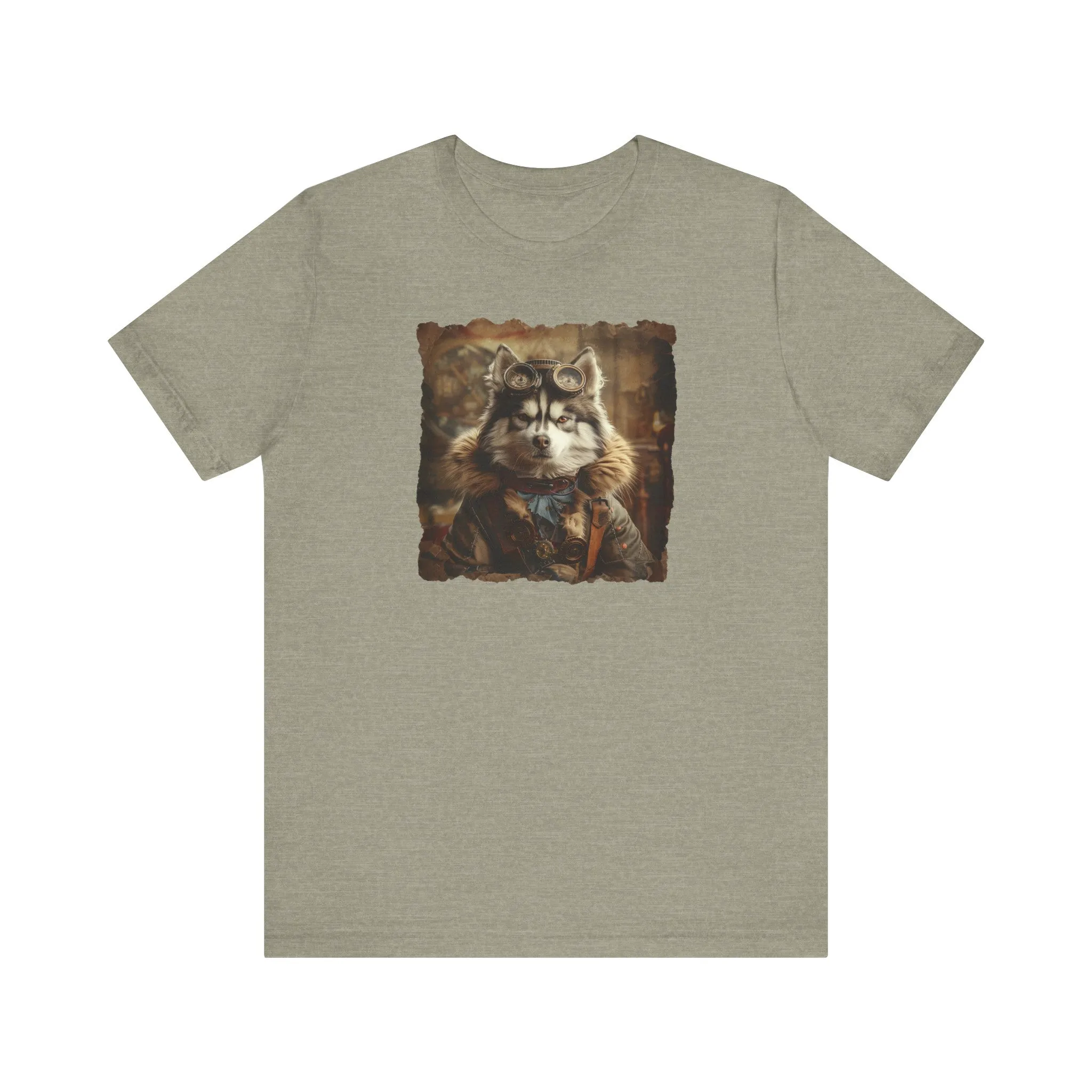 Husky Steampunk Aviator Dog Lover - Short Sleeve T-Shirt XS-5XL