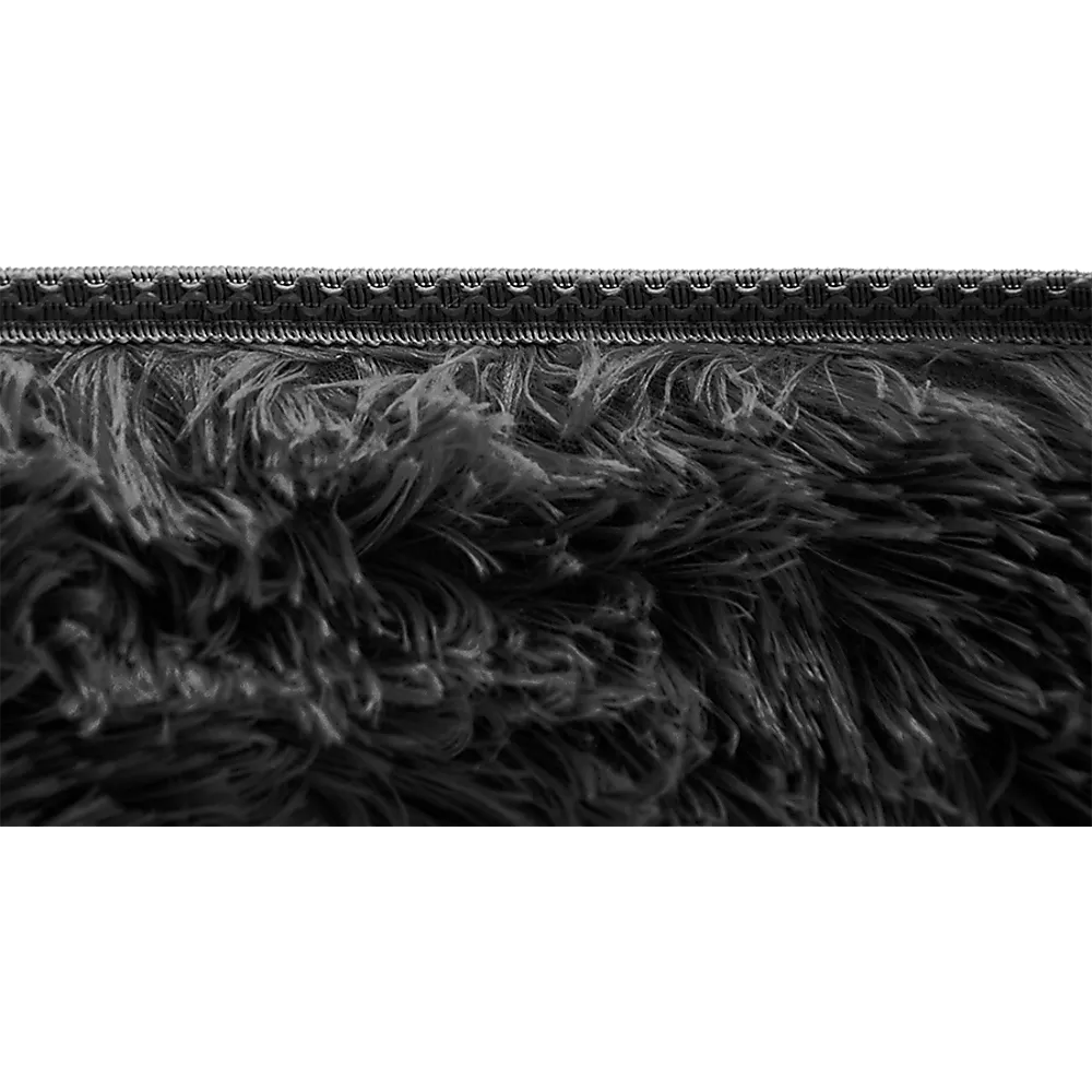 Large Black Shaggy Floor Rug 230x160cm Insulated Non-Slip