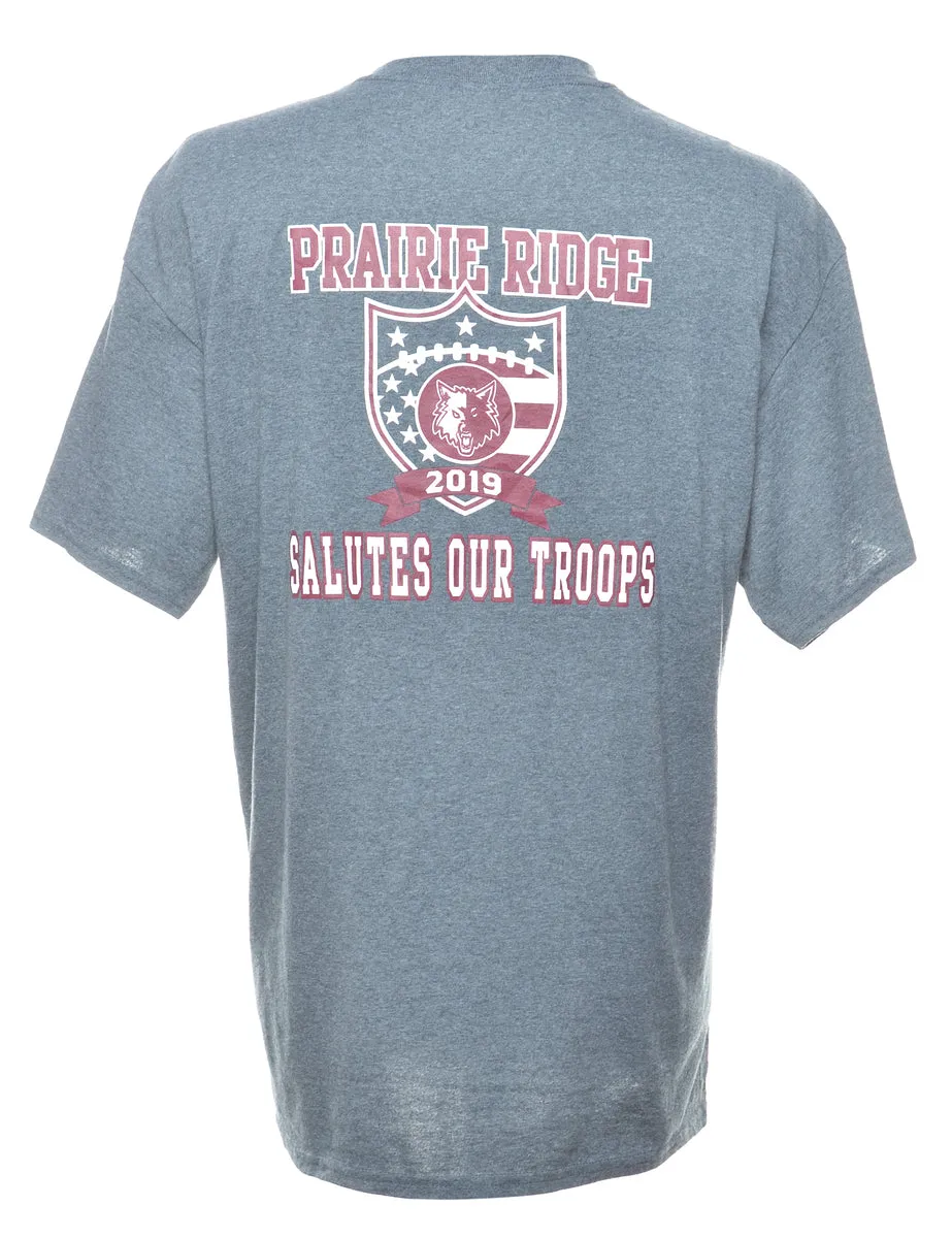Military Printed T-shirt - XL