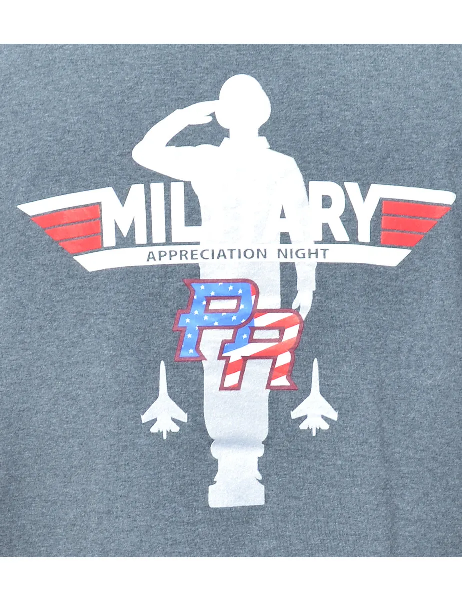 Military Printed T-shirt - XL