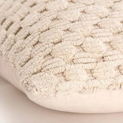 New - 20"x20" Oversize Solid Textured Square Throw Pillow Cover Natural - Rizzy Home