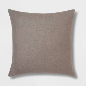 New - Threshold Euro Boucle Decorative Pillow 24x24 Removable Cover, Dark Gray