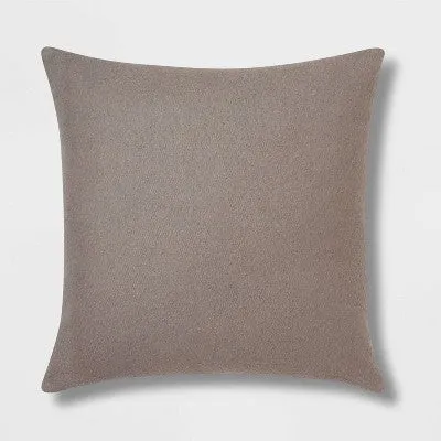 New - Threshold Euro Boucle Decorative Pillow 24x24 Removable Cover, Dark Gray