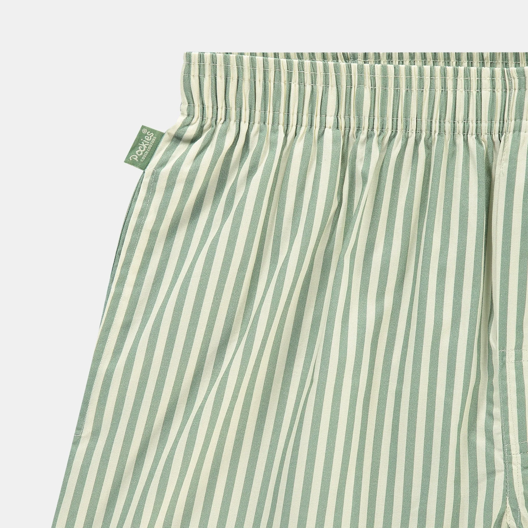 Pocketless Green Striped