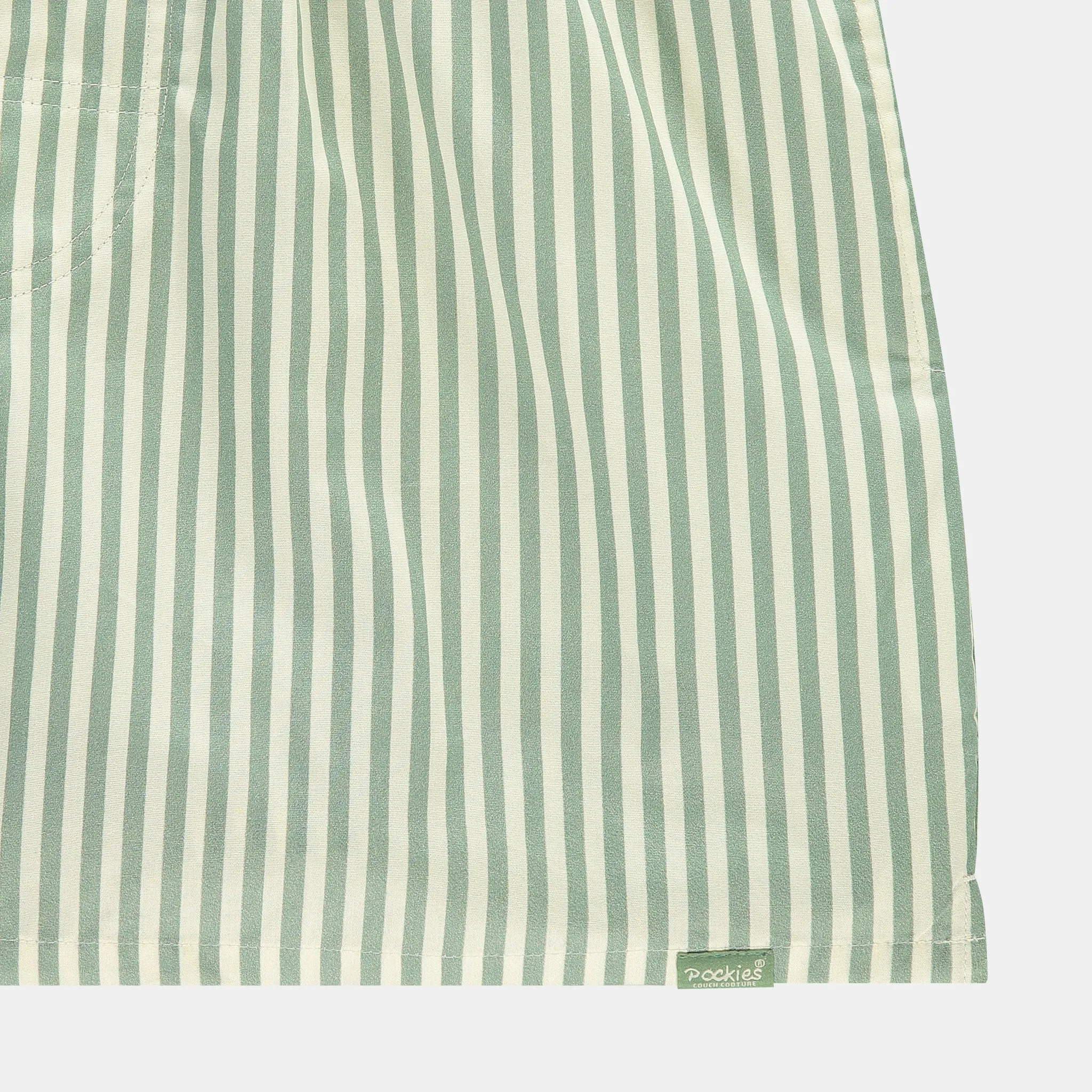 Pocketless Green Striped