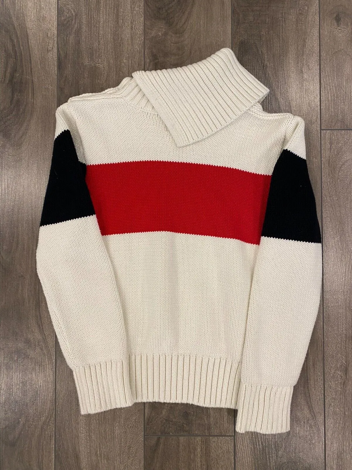Polo Ralph Lauren Knit Sweater Fits Youth 6 White Pullover Sweatshirt