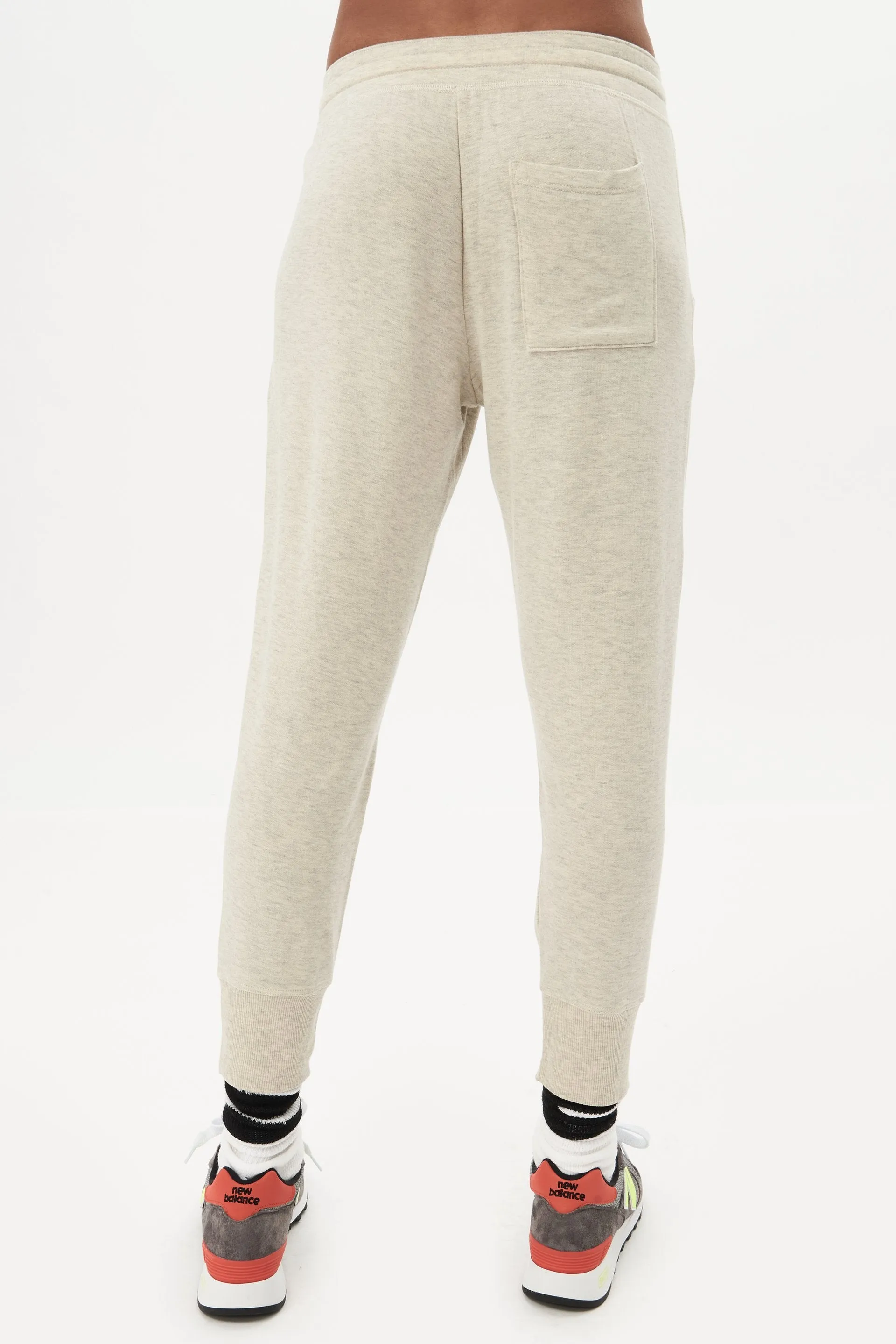 Reena 7/8 Fleece Sweatpant, H. Oat