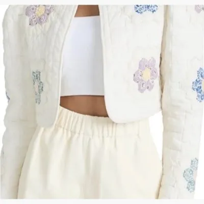 SEA Quilted bolero jacket