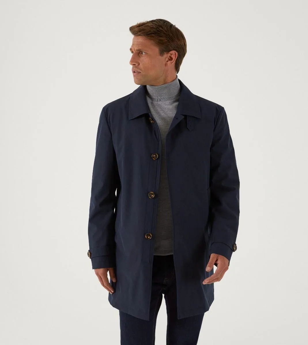 Skopes Mens Plus Size Premium Quality Rain Mac In Navy Size Small To 4Xl