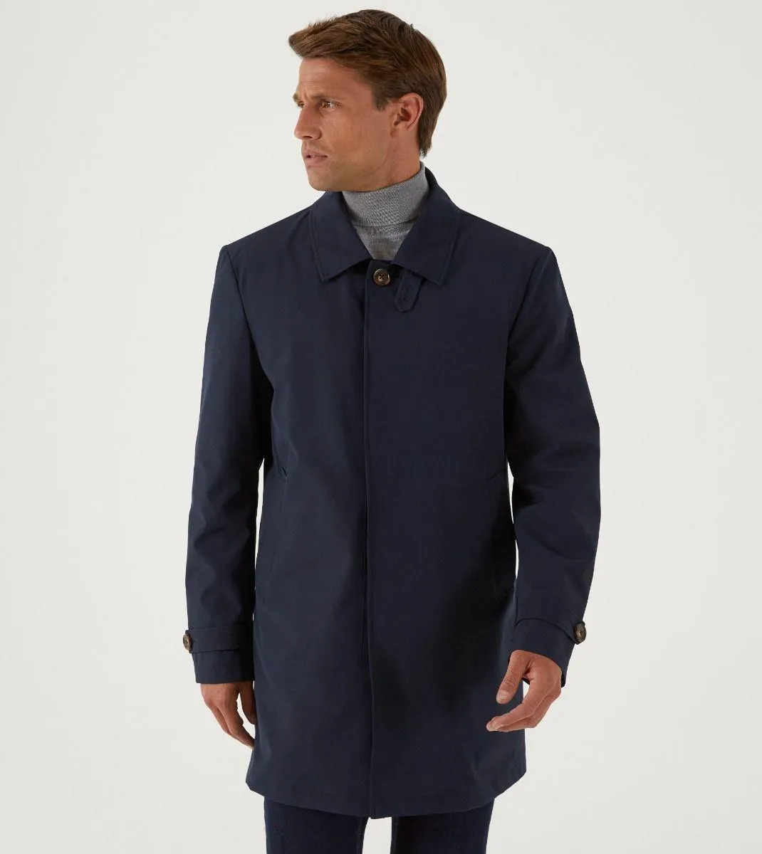 Skopes Mens Plus Size Premium Quality Rain Mac In Navy Size Small To 4Xl