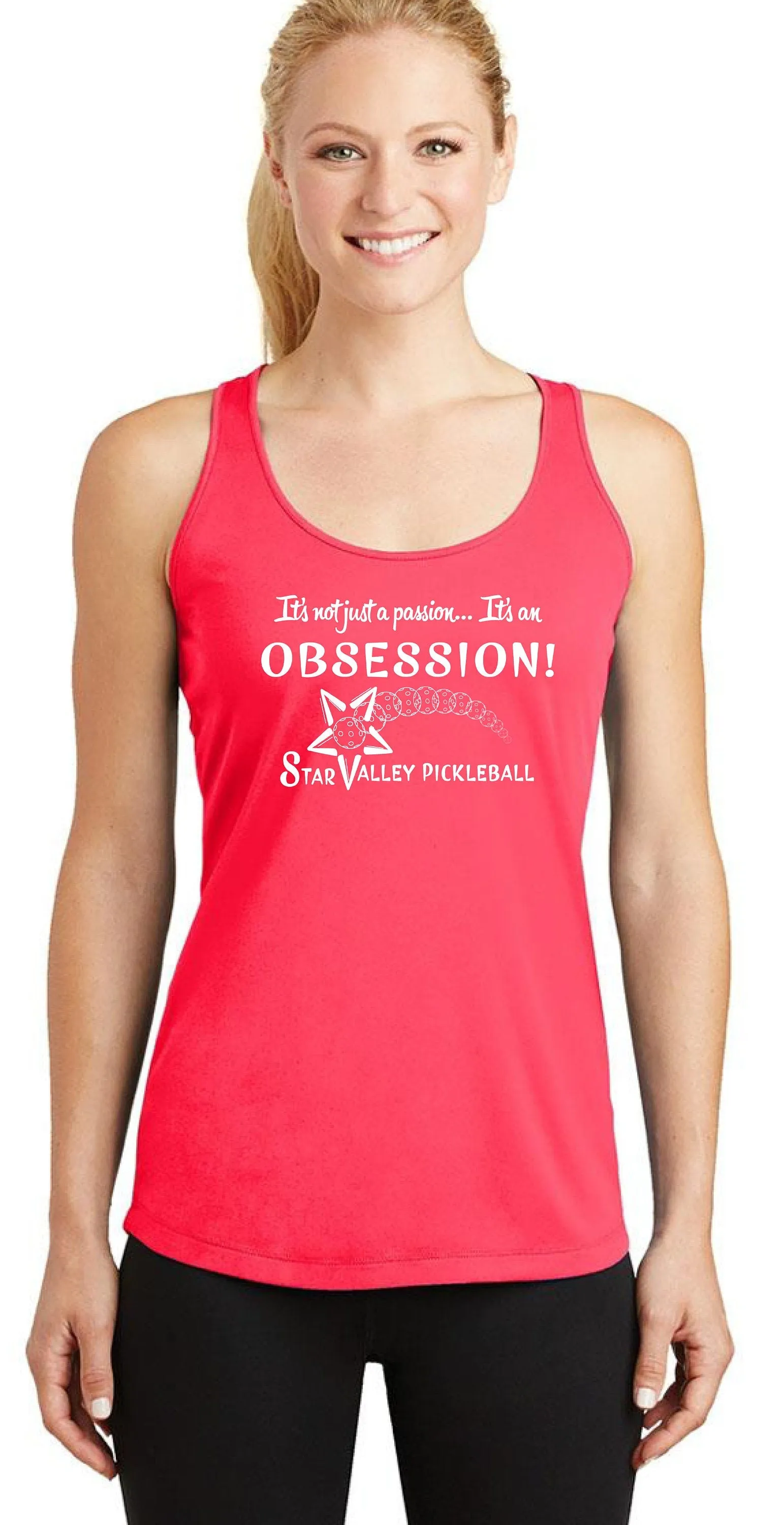 Star Valley Pickleball Tournament | Clearance Women's Racerback Pickleball Tank | 100% Polyester