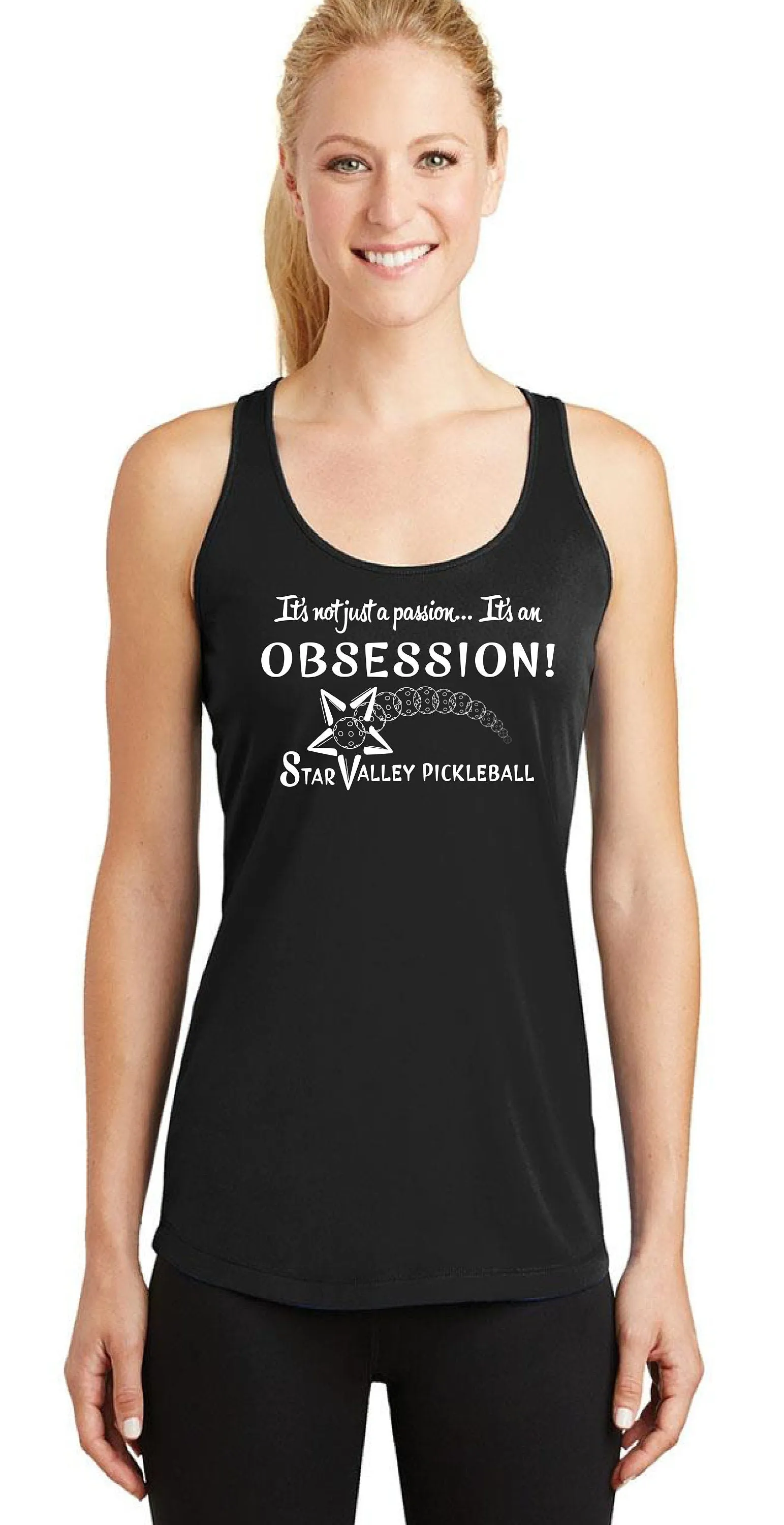 Star Valley Pickleball Tournament | Clearance Women's Racerback Pickleball Tank | 100% Polyester