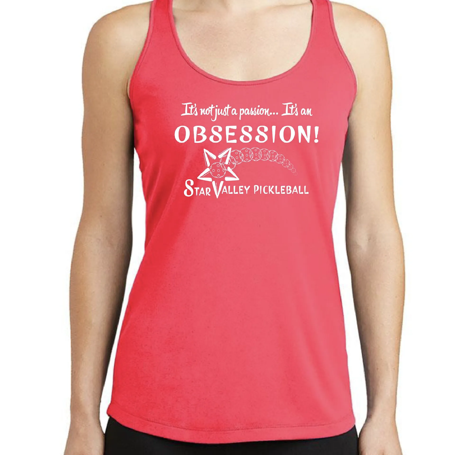 Star Valley Pickleball Tournament | Clearance Women's Racerback Pickleball Tank | 100% Polyester