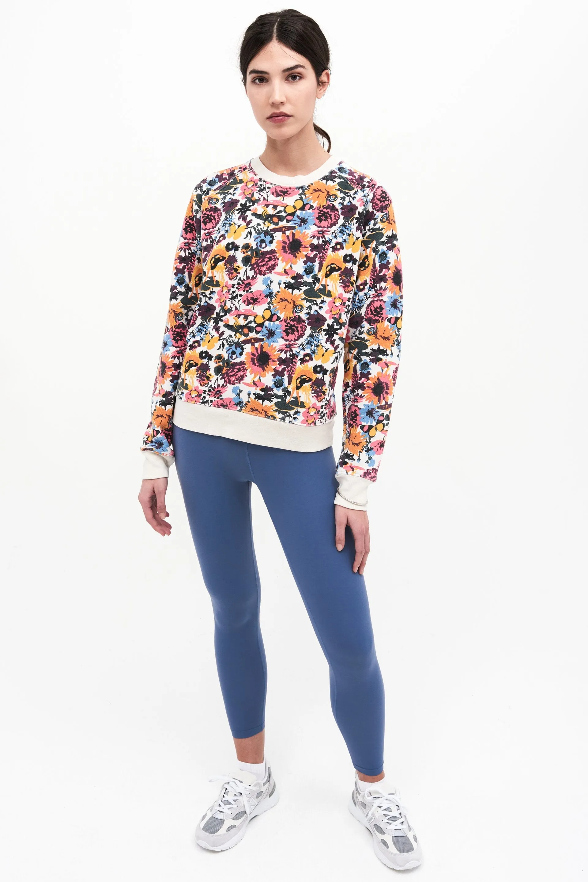 Tilda French Terry Sweatshirt, Vintage White Escargot