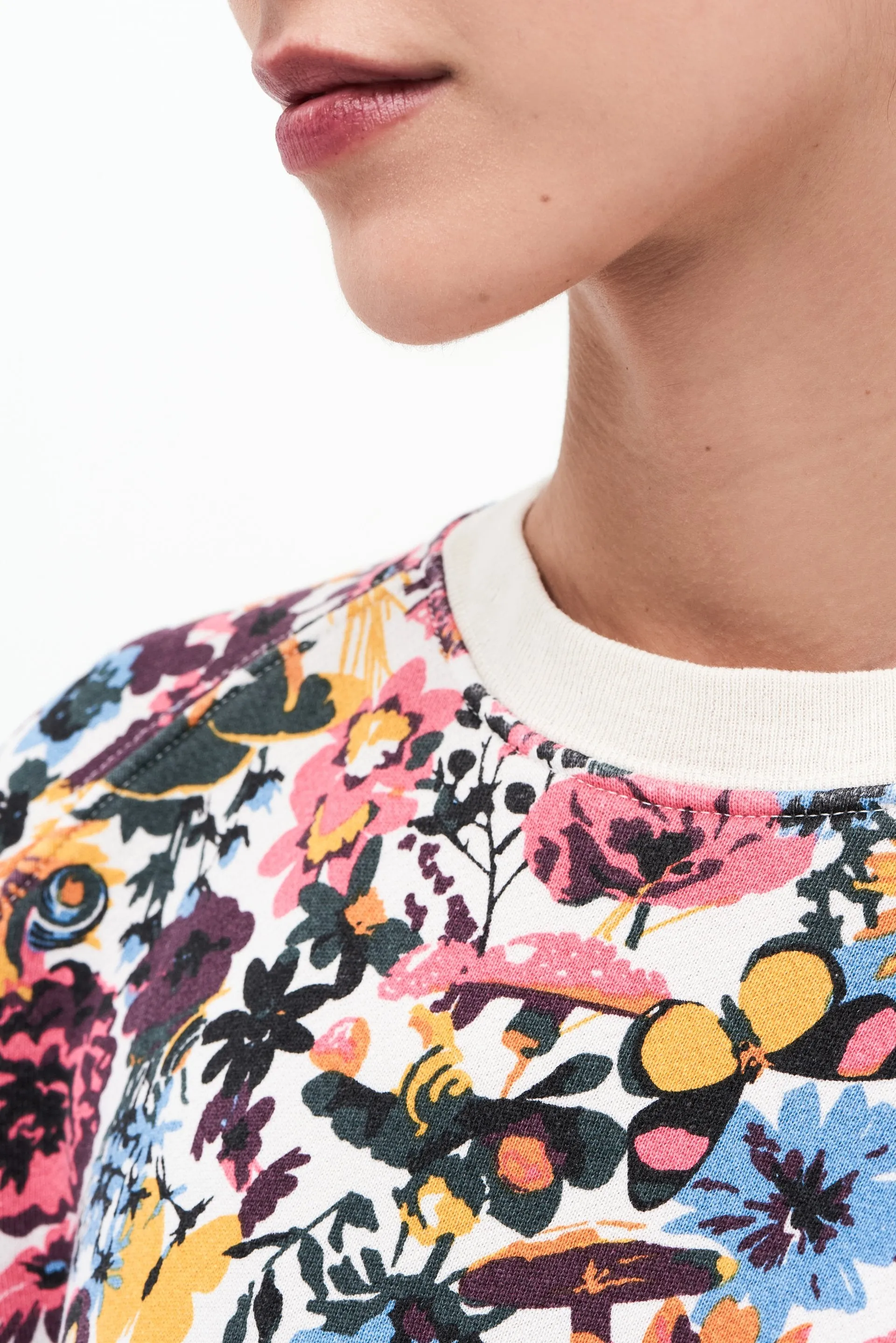 Tilda French Terry Sweatshirt, Vintage White Escargot