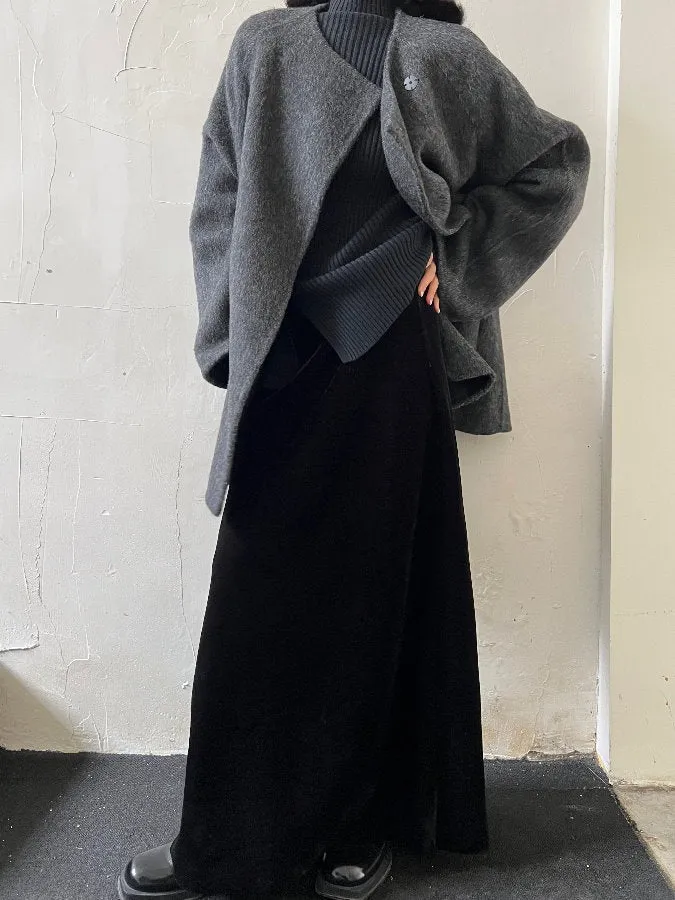 Velvet Maxi Skirt HL4243